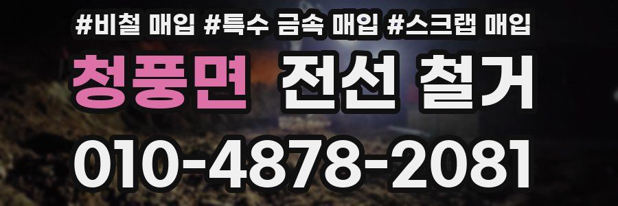 청풍면 전선 철거