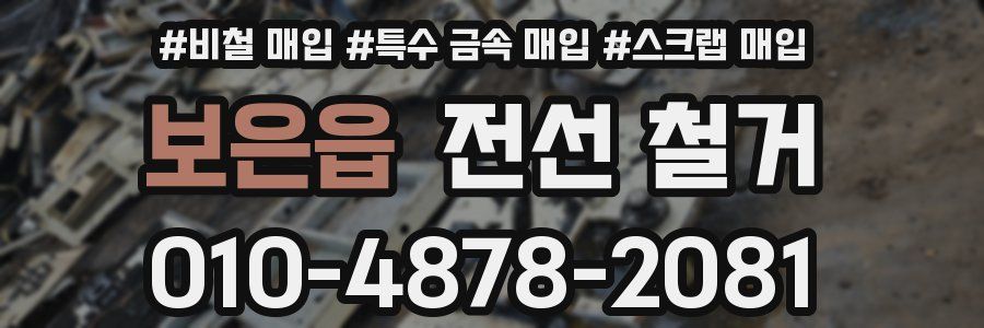 보은읍 전선 철거
