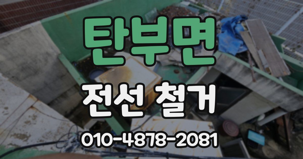 탄부면 전선 철거