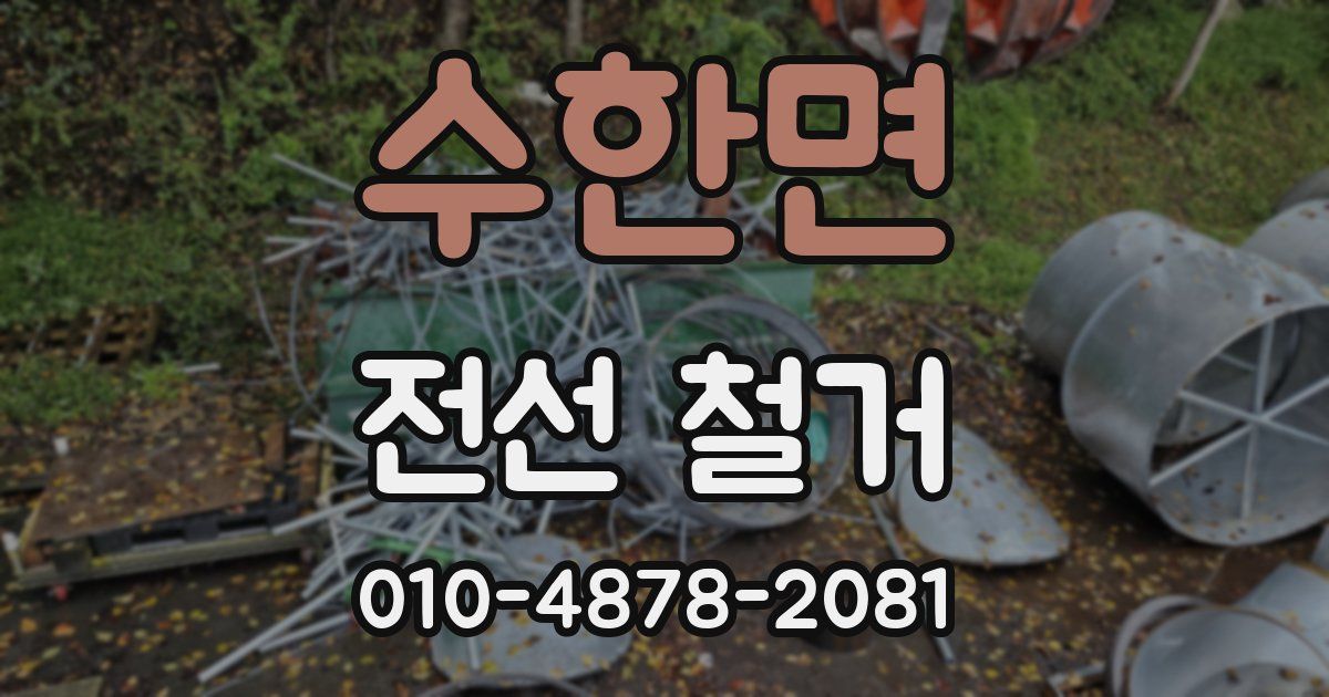 수한면 전선 철거
