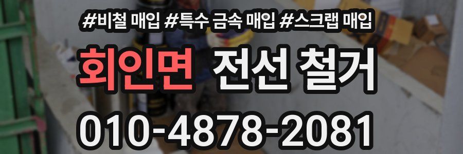 회인면 전선 철거
