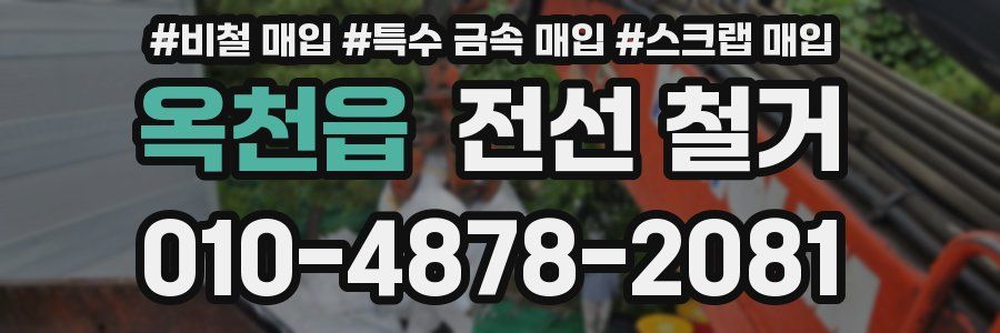 옥천읍 전선 철거