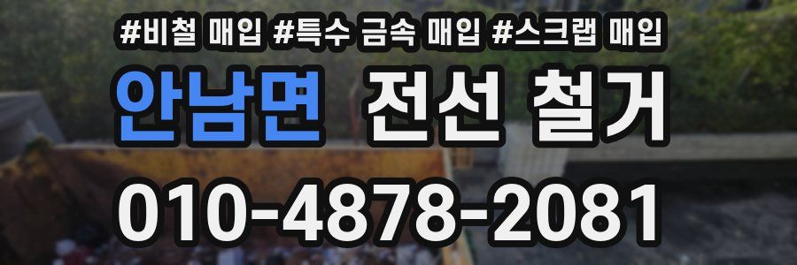 안남면 전선 철거