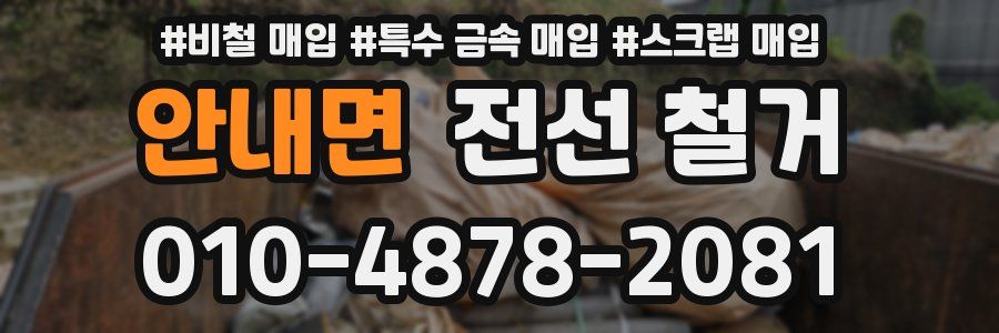 안내면 전선 철거