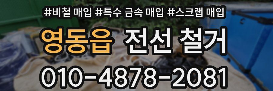 영동읍 전선 철거