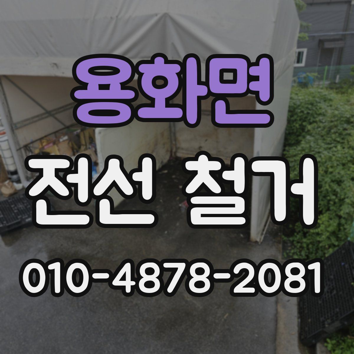 용화면 전선 철거