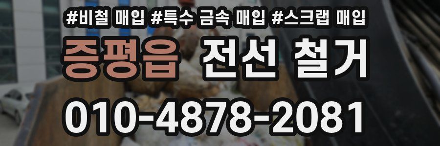 증평읍 전선 철거