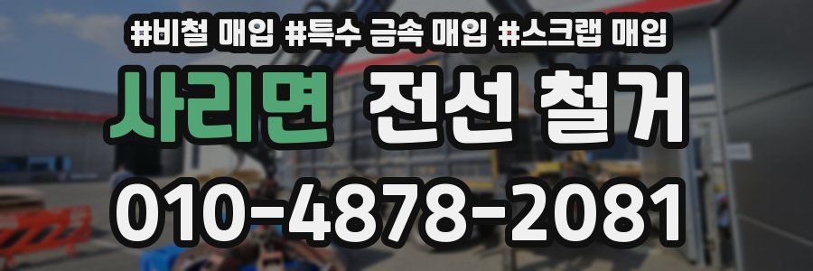 사리면 전선 철거