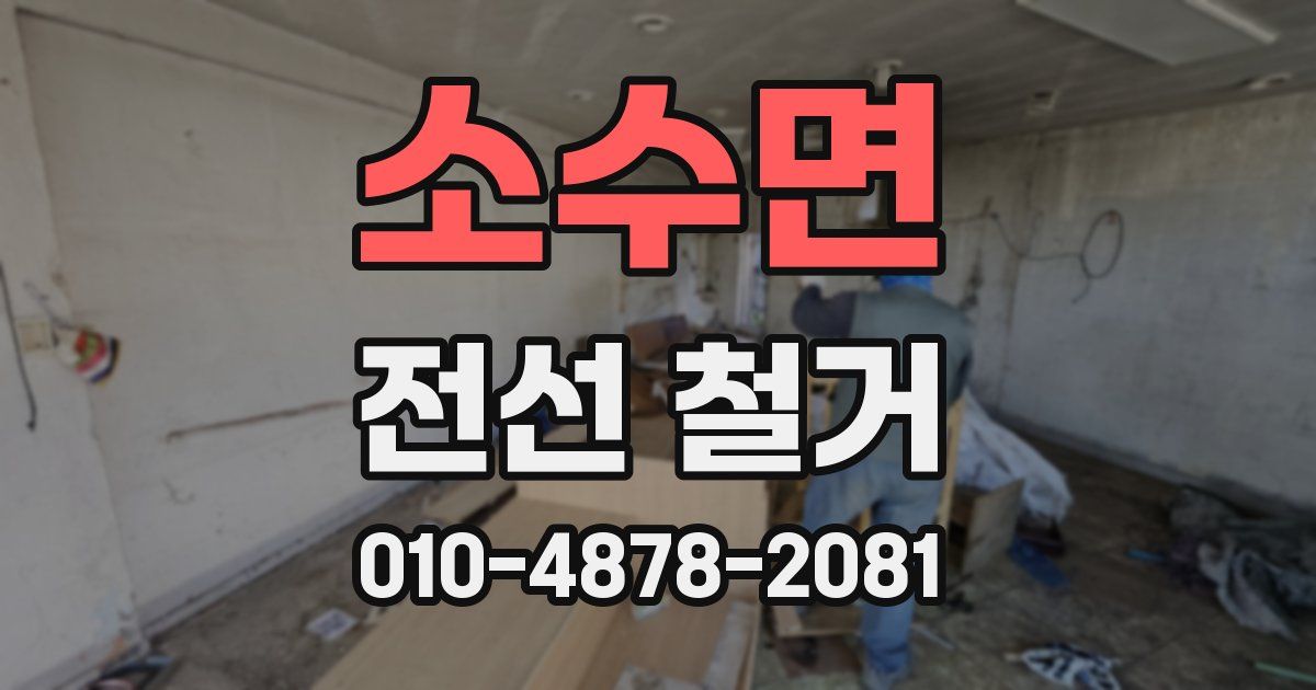 소수면 전선 철거