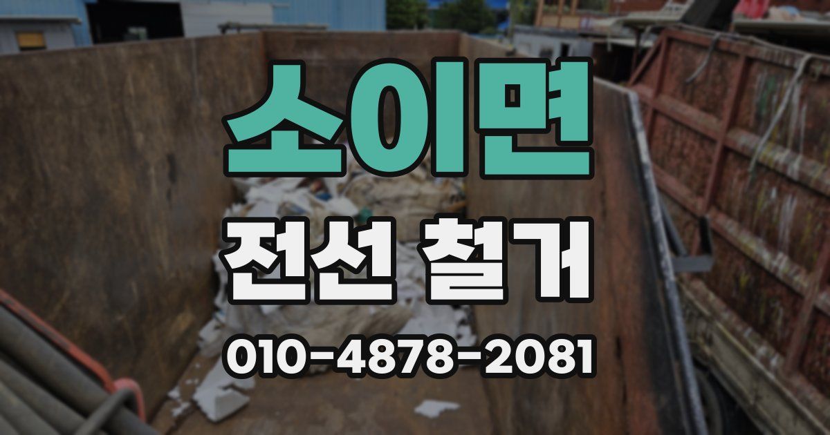 소이면 전선 철거