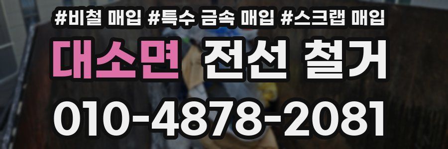 대소면 전선 철거