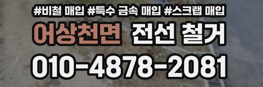 어상천면 전선 철거
