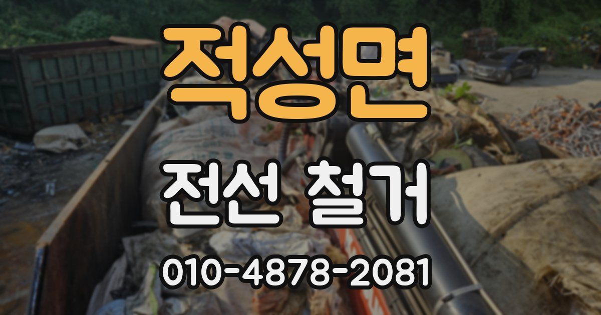 적성면 전선 철거