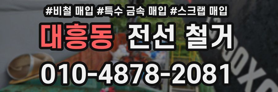 대흥동 전선 철거