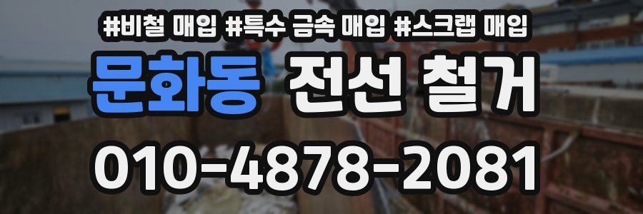 문화동 전선 철거
