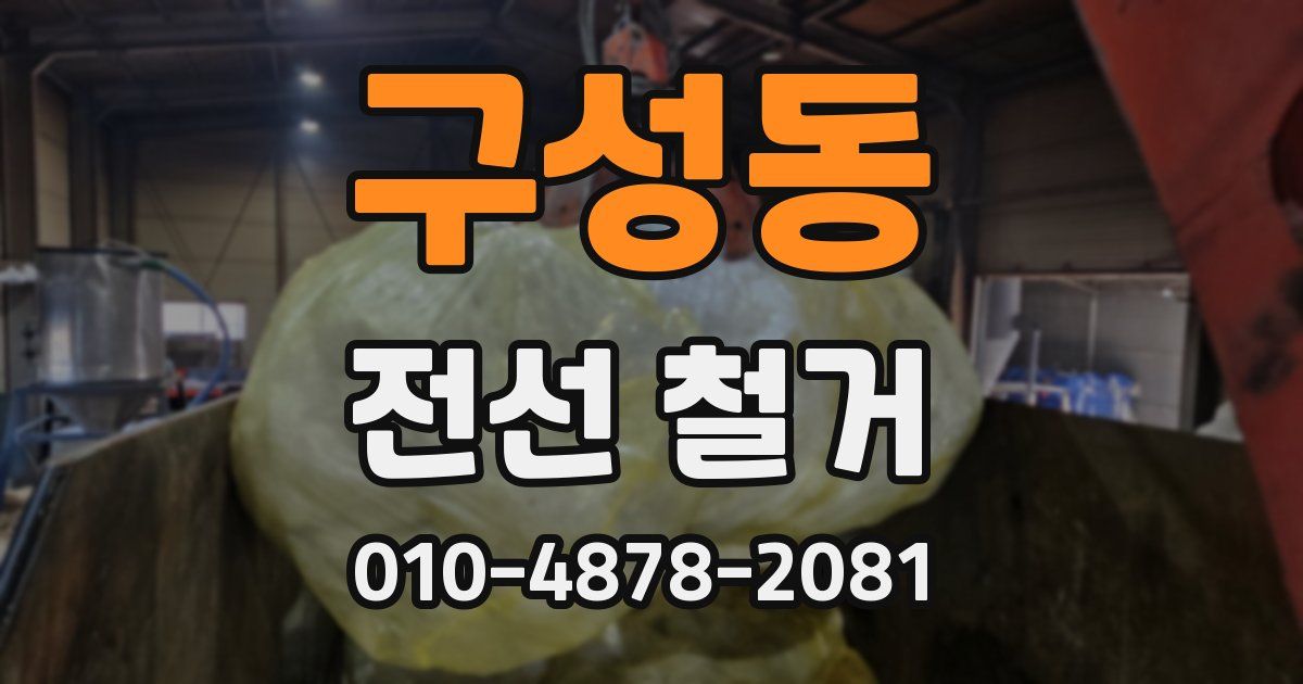 구성동 전선 철거