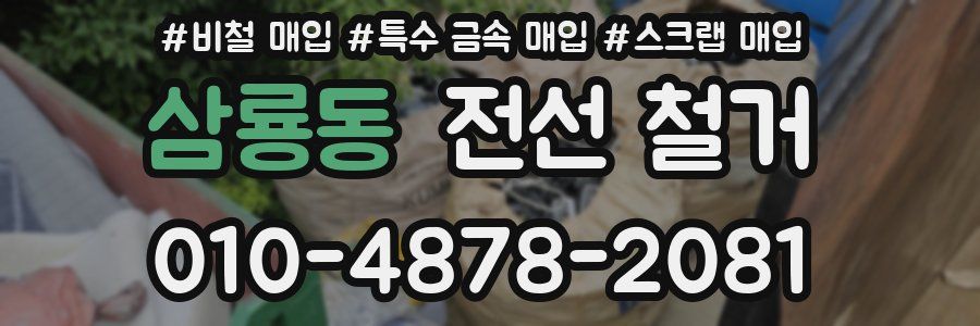 삼룡동 전선 철거