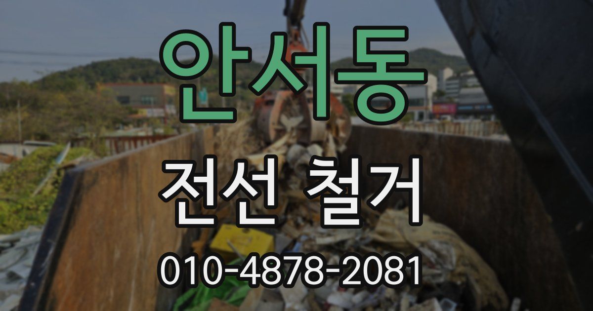 안서동 전선 철거