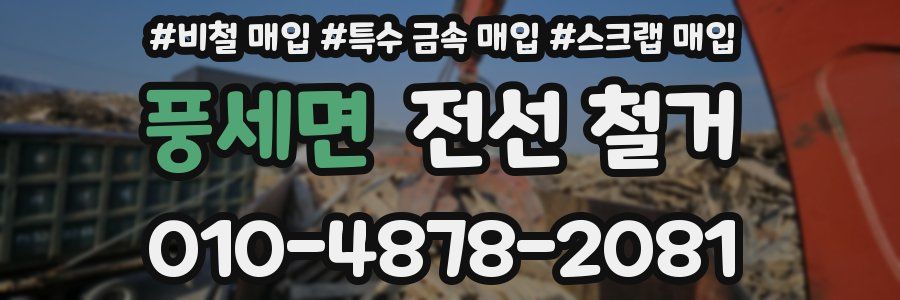 풍세면 전선 철거