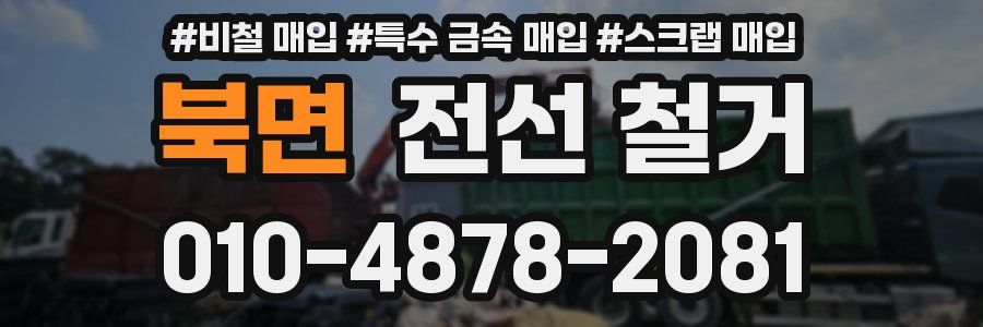 북면 전선 철거