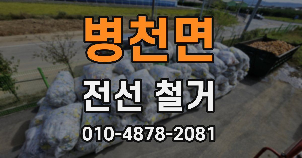 병천면 전선 철거