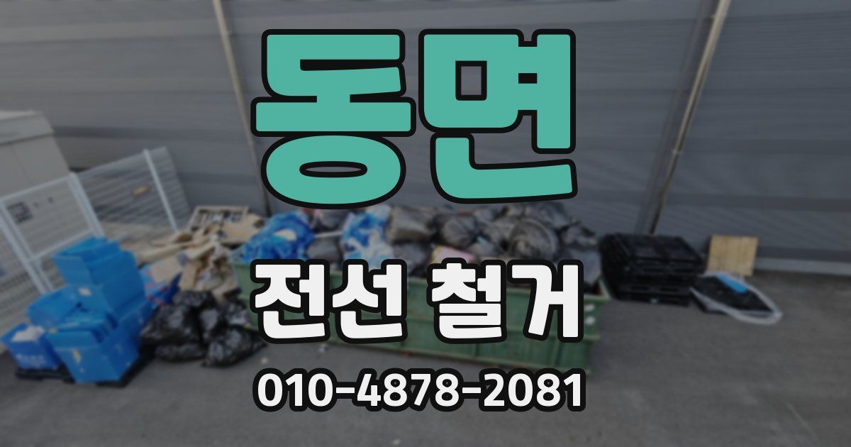 동면 전선 철거