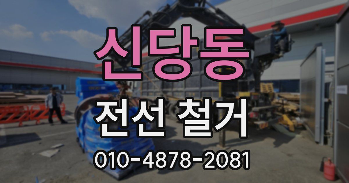 신당동 전선 철거