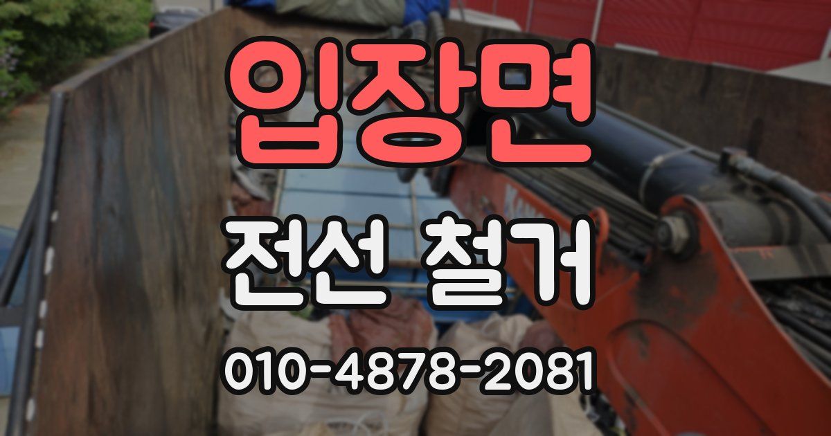 입장면 전선 철거
