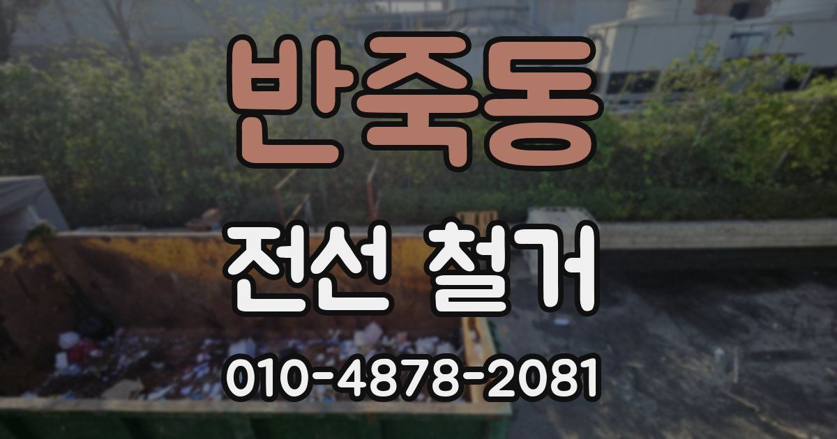 반죽동 전선 철거