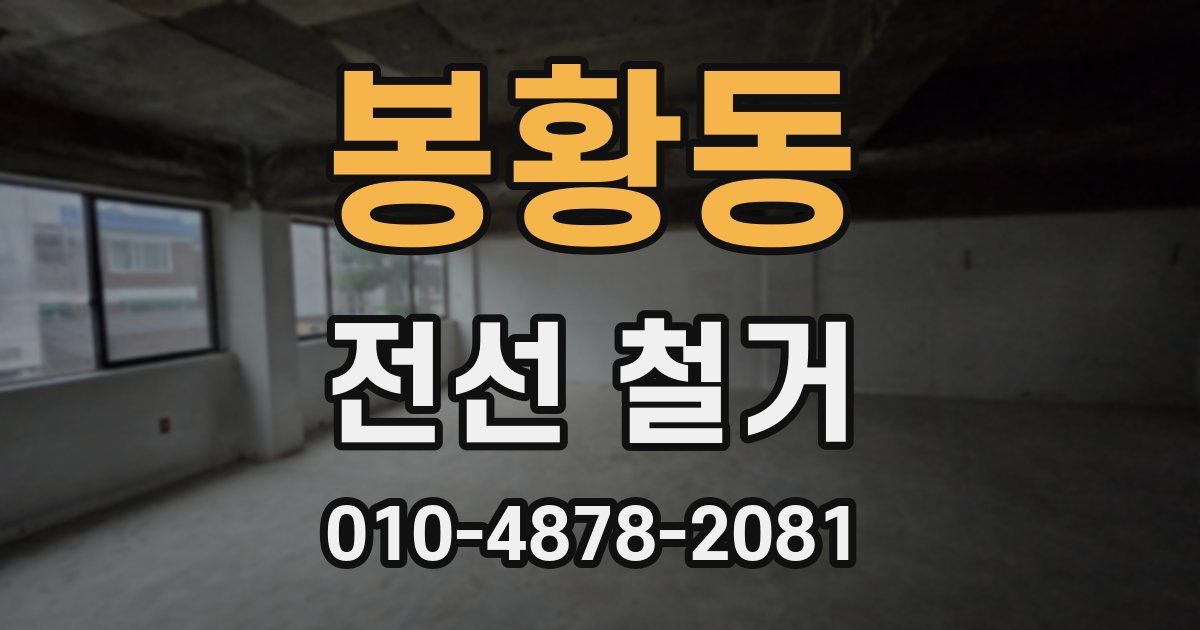 봉황동 전선 철거