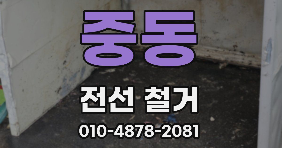중동 전선 철거