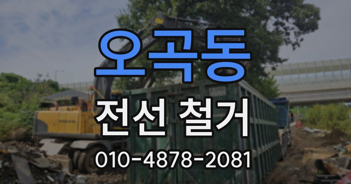 오곡동 전선 철거