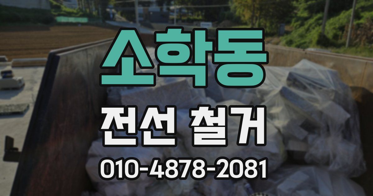 소학동 전선 철거