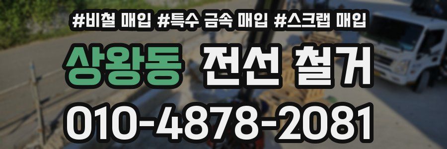 상왕동 전선 철거