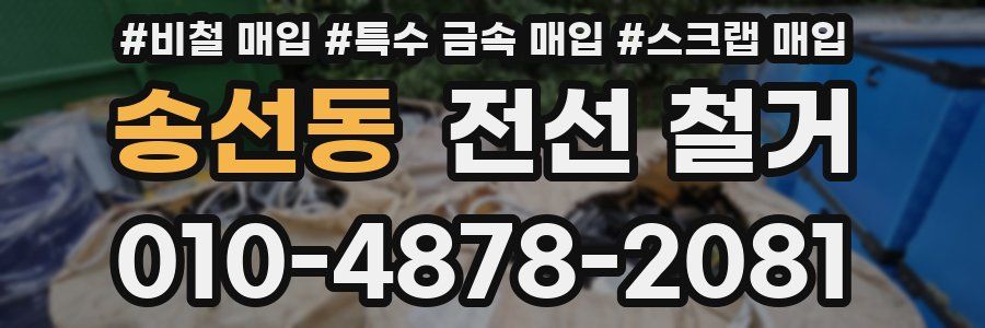 송선동 전선 철거