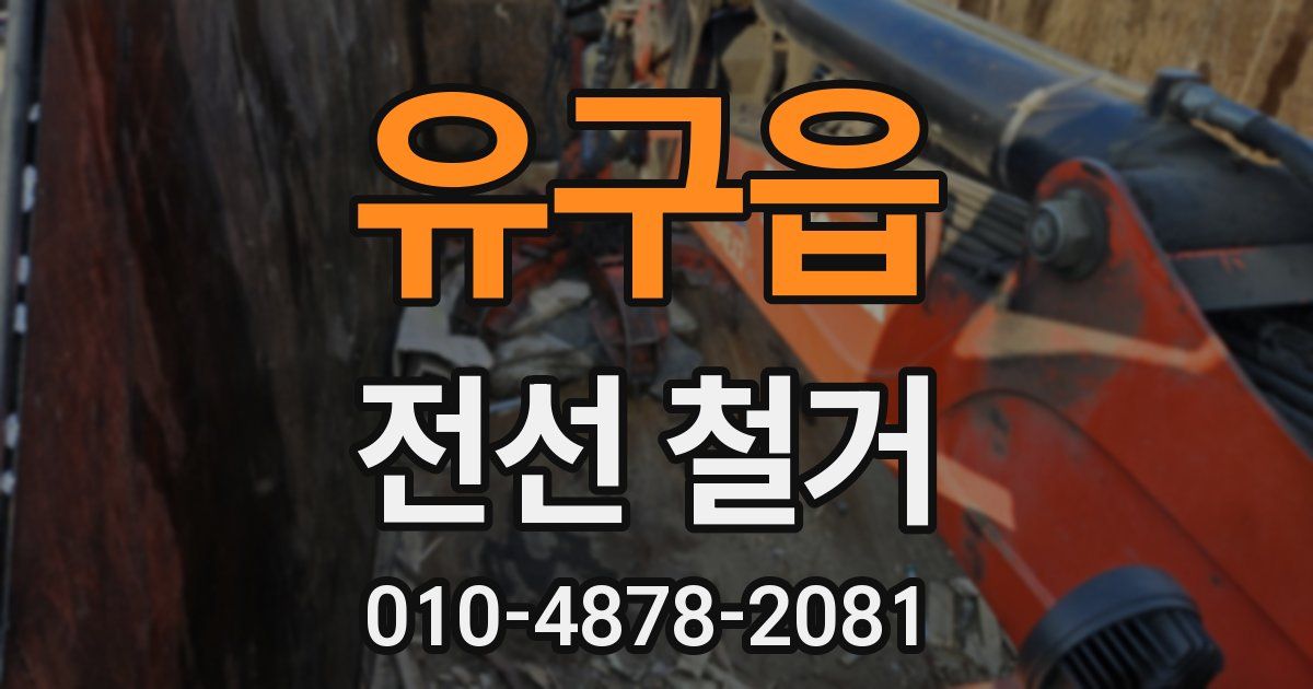 유구읍 전선 철거