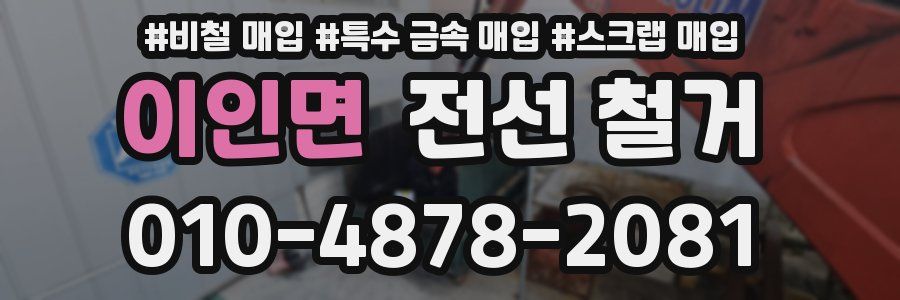 이인면 전선 철거