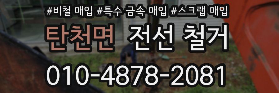탄천면 전선 철거