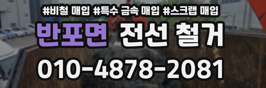 반포면 전선 철거