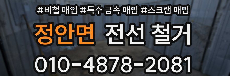 정안면 전선 철거