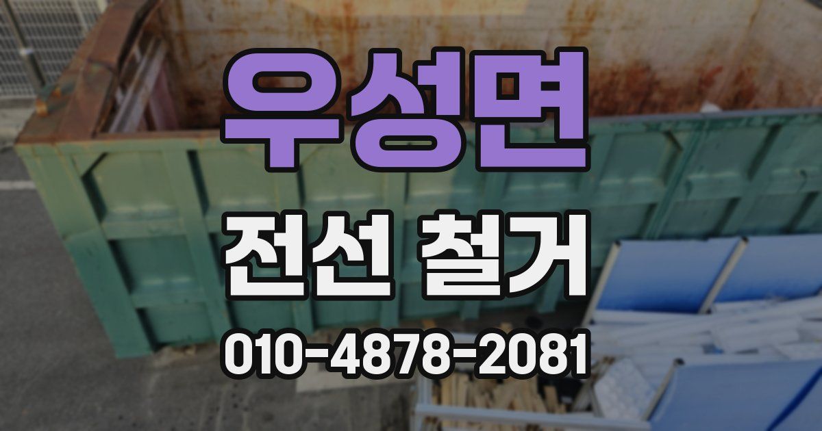 우성면 전선 철거