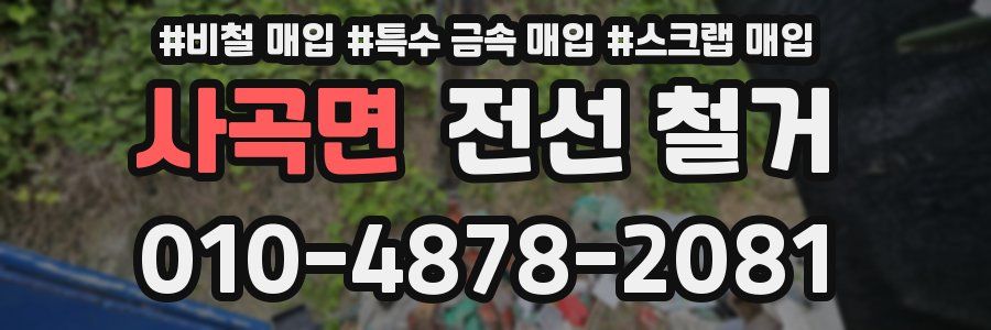 사곡면 전선 철거