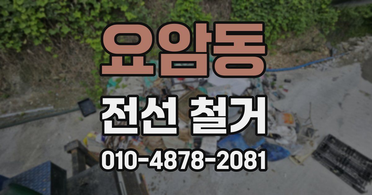 요암동 전선 철거