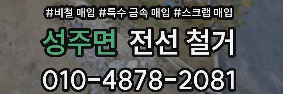 성주면 전선 철거