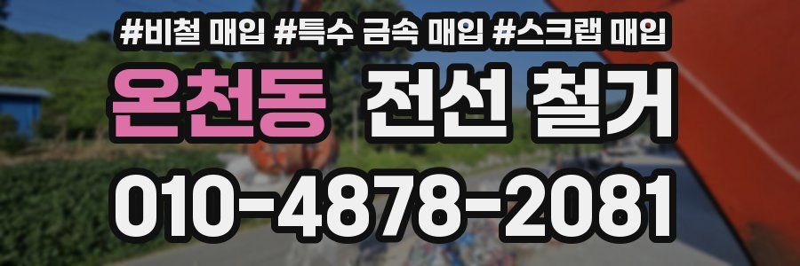 온천동 전선 철거