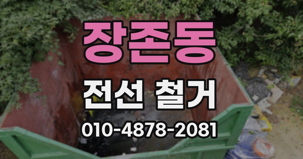 장존동 전선 철거