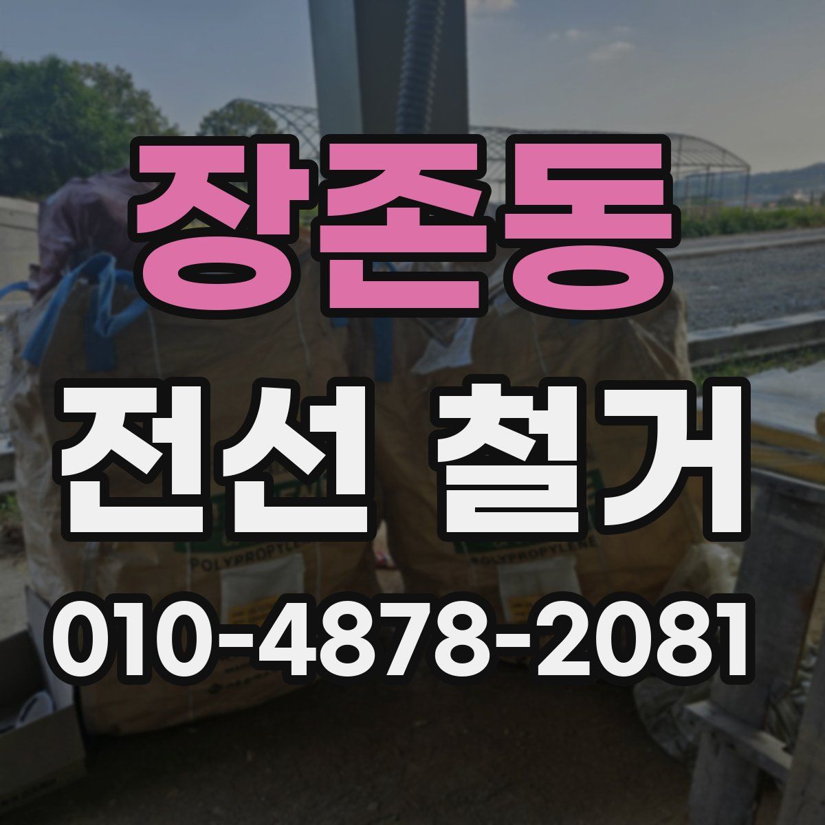장존동 전선 철거