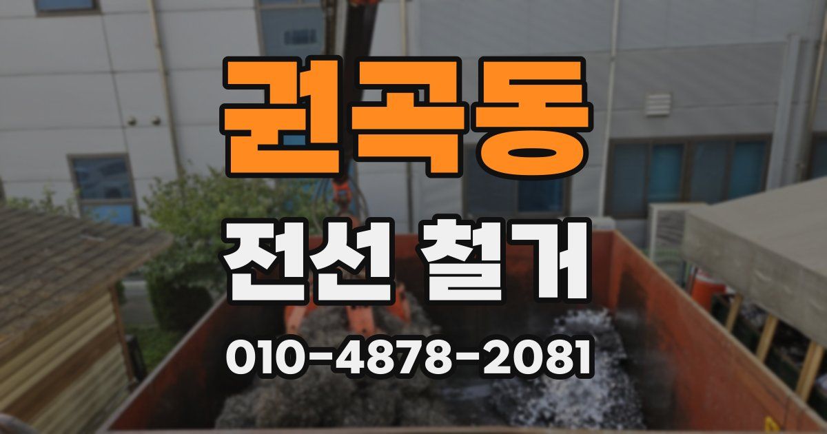 권곡동 전선 철거