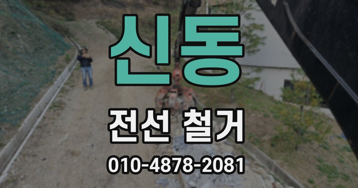 신동 전선 철거