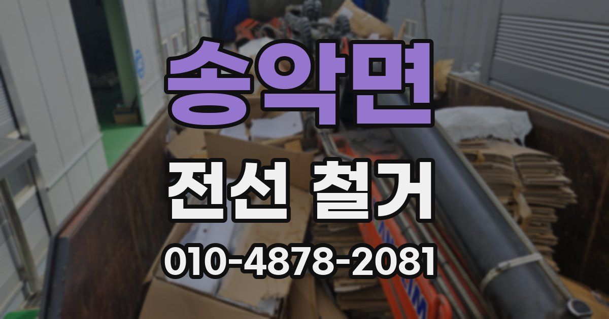송악면 전선 철거